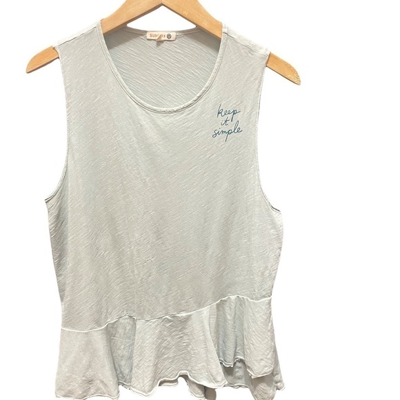 Sundry Keep It Simple Tank Top in Green - Picture 4 of 4